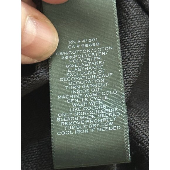 Ralph Lauren Track Athleisure Womens Vest Petite L Hoodie Black Sleeveless - Picture 9 of 9